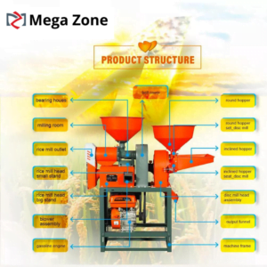2-in-1 Combined Rice Disc Mill Gasoline Engine - Image 12