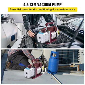 4.5 CFM Single-Stage Rotary Vacuum Pump HVAC/Auto AC 4.5CFM 1/3HP 1/4"ACME inlet - Image 2