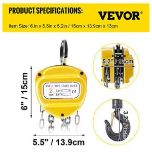 2 Ton Manual Lever Block Chain Hoist Ratchet - Image 7