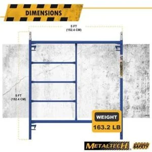 MetalTech Scaffolding Frame 5'x5' Stackable - Image 3