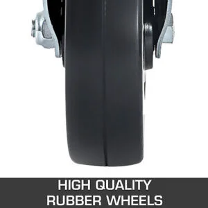4PCS Scaffolding Caster 8" x 2" Black Wheels - Image 3