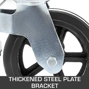 4PCS Scaffolding Caster 8" x 2" Black Wheels - Image 6