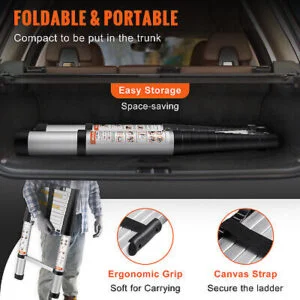 Telescoping Ladder Extension 12.5 ft Portable - Image 5