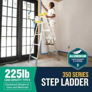 Telescopic Robust Aluminum Foldable Step Ladder - Image 2