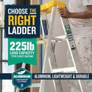 Telescopic Robust Aluminum Foldable Step Ladder - Image 3