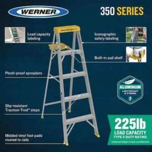 Telescopic Robust Aluminum Foldable Step Ladder - Image 10