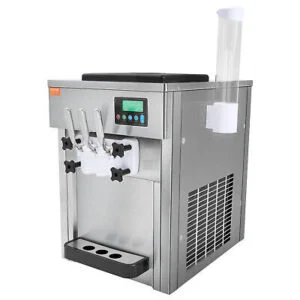 Commercial Soft Serve Ice Cream Machine 20-28L/H Yield 3 Flavor Countertop - Image 12