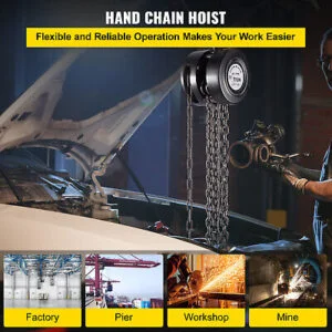 1Ton Chain Hoist Puller Block w/ 2 Hooks 10 Feet - Image 2