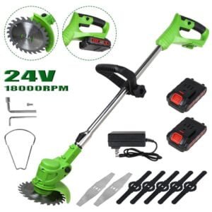 Cordless Weed Eater Electric Brush Cutter Lawn Edger Grass String Trimmer - Image 2
