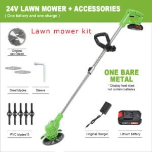 Cordless Weed Eater Electric Brush Cutter Lawn Edger Grass String Trimmer - Image 4