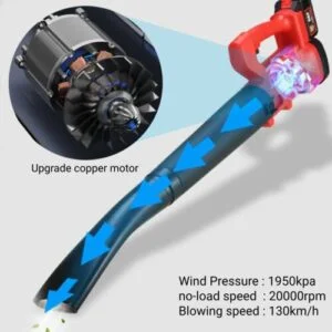Cordless Leaf Blower 130 MPH 320CFM w/ Battery and Charger For Garden Lawn Care - Image 5