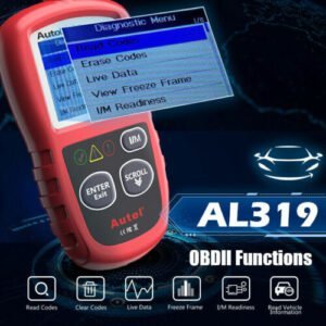 Autel AL319 OBD2 CAN OBDII Auto Car Code Reader - Image 2