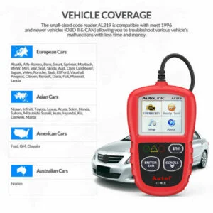 Autel AL319 OBD2 CAN OBDII Auto Car Code Reader - Image 8