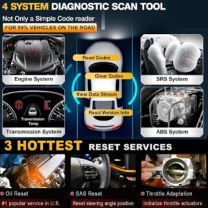 CRP123E OBD2 Scanner Engine ABS SRS Code Reader - Image 2