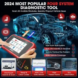 CRP123E OBD2 Scanner Engine ABS SRS Code Reader - Image 3