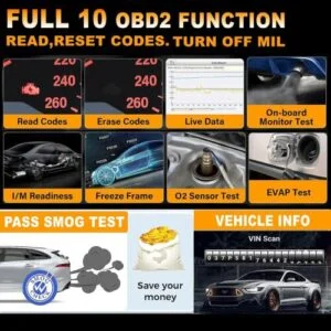CRP123E OBD2 Scanner Engine ABS SRS Code Reader - Image 5