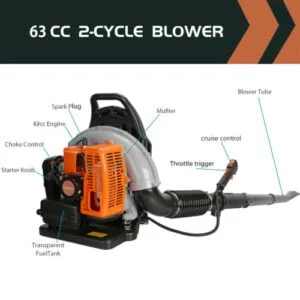 63CC Backpack Gasoline Leaf Blower Gas Blower - Image 8