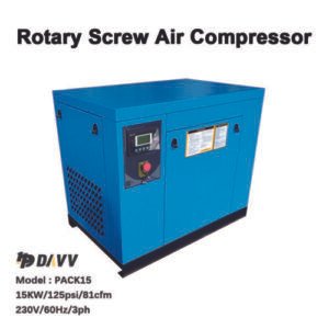 15KW Rotary Screw Air Compressor with Dryer - Image 2