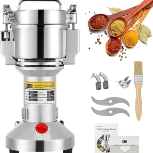 Electric Grain Mill Grinder Safety Upgraded Spice Grinder Pulverizer Stainl - Image 2