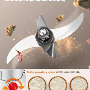 Electric Grain Mill Grinder Safety Upgraded Spice Grinder Pulverizer Stainl - Image 3