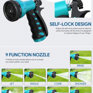 Garden Hose Reel with Wall Mount 1/2"×100Ft, - Image 4