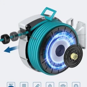 Garden Hose Reel with Wall Mount 1/2"×100Ft, - Image 5