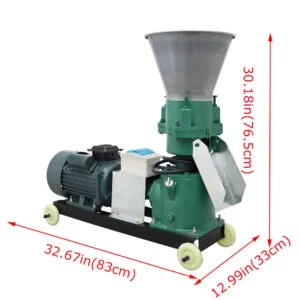 Animal Feed Pellet Mill Machine 220V 3 Rollers 80kg/h - Image 5
