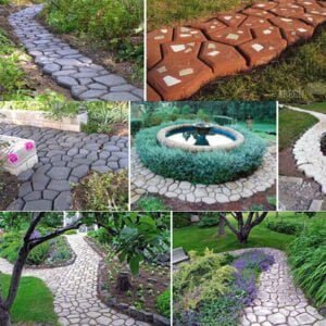 Garden Walkway DIY Path Maker Mold Brick Plastic - Image 3