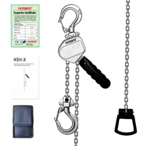 Mini Chain Hoist Lever Chain Block Aluminum G80 - Image 1
