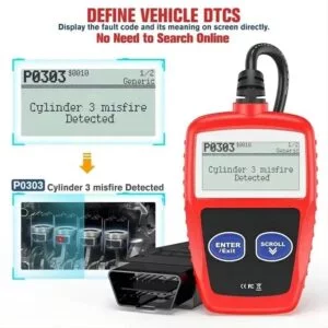 MS309 Automotive Code Reader OBD2 Scanner - Image 3