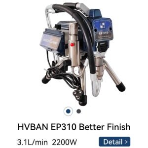 Brushless Airless Sprayer Piston Pump Plunger Spraying Machine HVBAN EP310 Heavy Duty Airless Sprayer 2200W